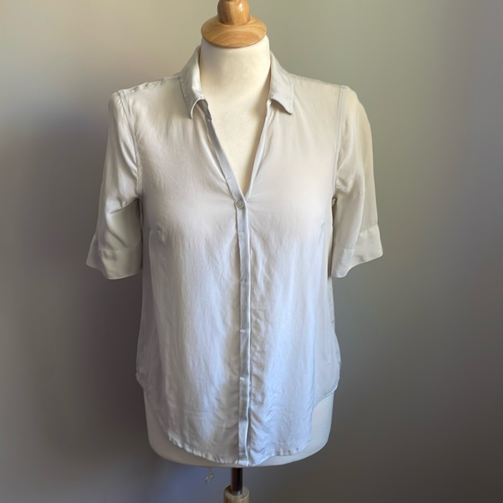 J Crew Silk Button Down Blouse